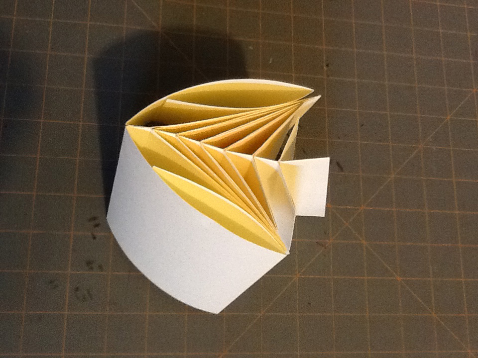 Fishbone book form made by Patricia C. Coleman