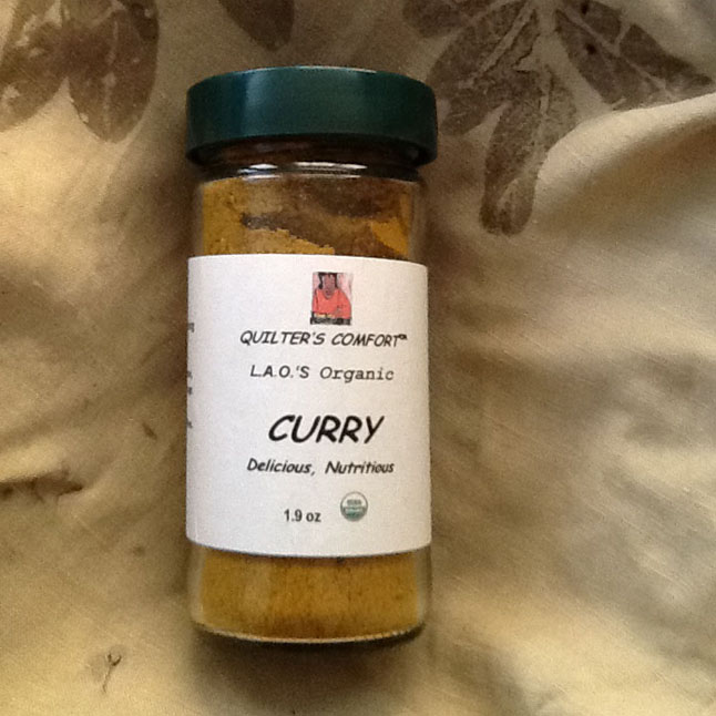 Quilter's comfort's L.A. O.  Nightshadefree curry seasoning 